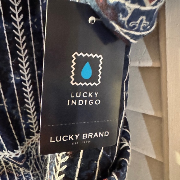 Lucky Brand Embroidered kimono Style Jacket - Picture 8 of 9